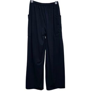 Halara Women's Blue Elastic Waist Palazzo Flowy Wide Legs Pants Size XS NWT